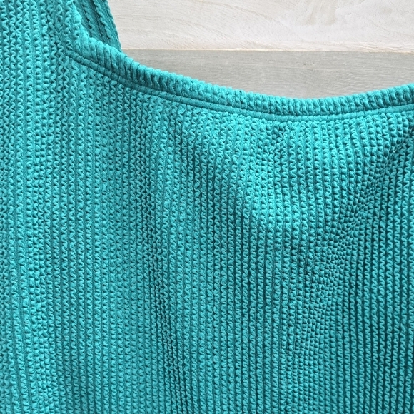 Women's Pucker Square Neck One Piece Swimsuit | Kona Sol | 24 - Picture 4 of 10